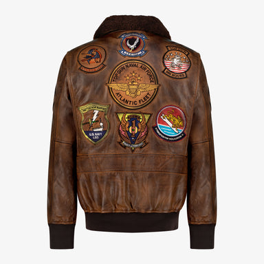 TOP GUN® TOP HOOK LEATHER JACKET – Top Gun Arabia