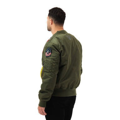 TOP GUN® MA-1 NYLON BOMBER JACKET WITH PATCHES – Top Gun Arabia