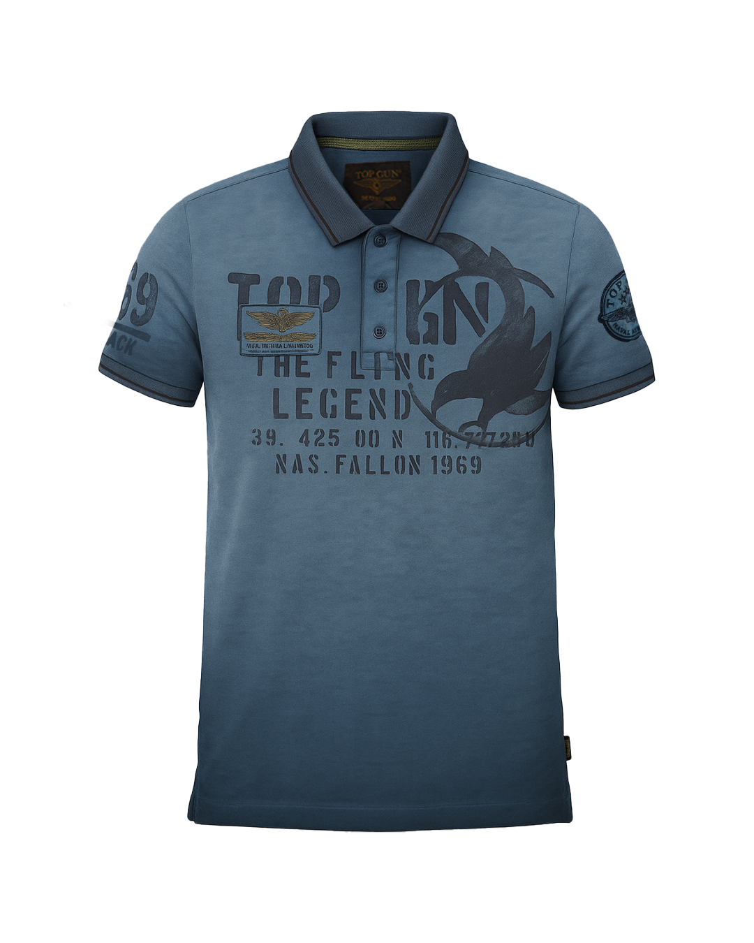 TOP GUN® "VINTAGE EAGLE FLYING LEGEND" POLO