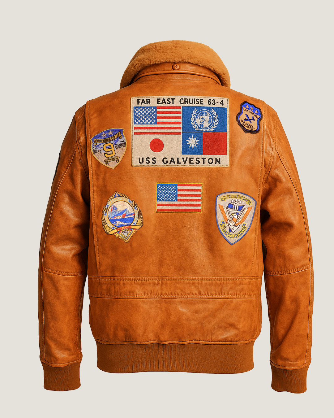 TOP GUN® VINTAGE OFFICIAL SIGNATURE SERIES LEATHER JACKET