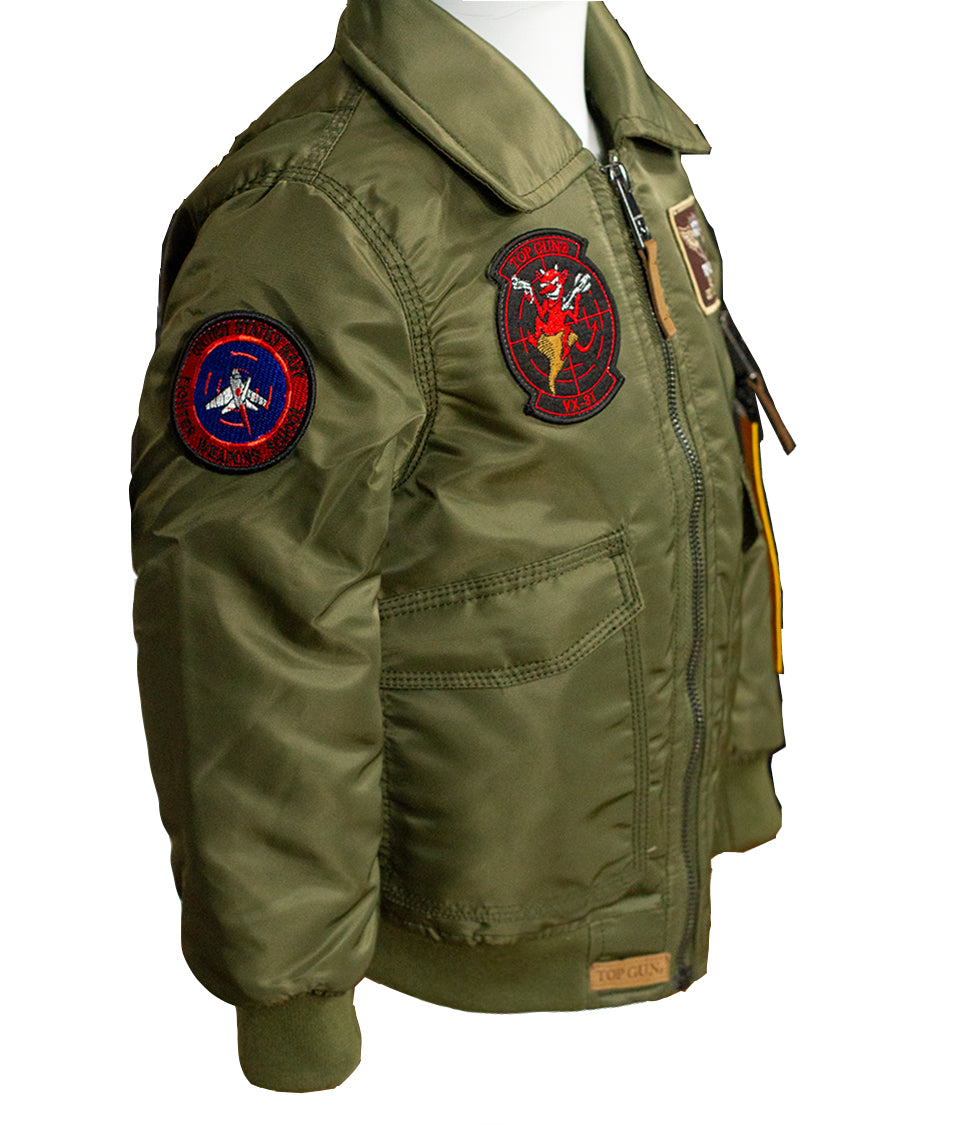 TOP GUN®  KIDS FLIGHT JACKET-Side