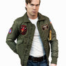 TOP GUN® CWU-45 FLIGHT JACKET-Olive-Front