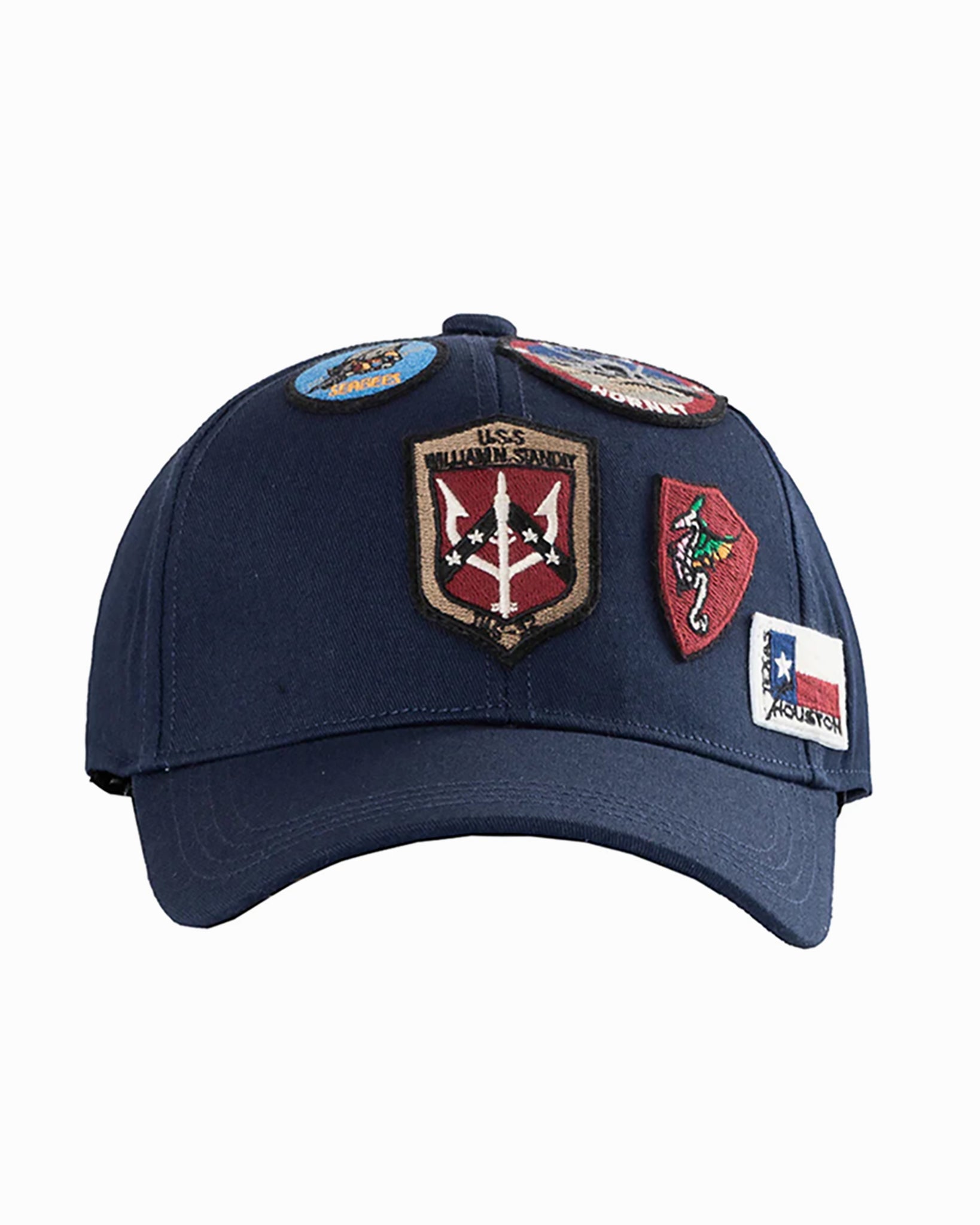 TOP GUN® CAP WITH PATCHES #color_navy