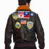 TOP GUN® OFFICIAL SIGNATURE SERIES JACKET 1.0-Back #color_dark-brown