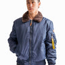 TOP GUN® B-15 MEN'S HEAVY DUTY FLIGHT BOMBER JACKET-Navy #color_navy